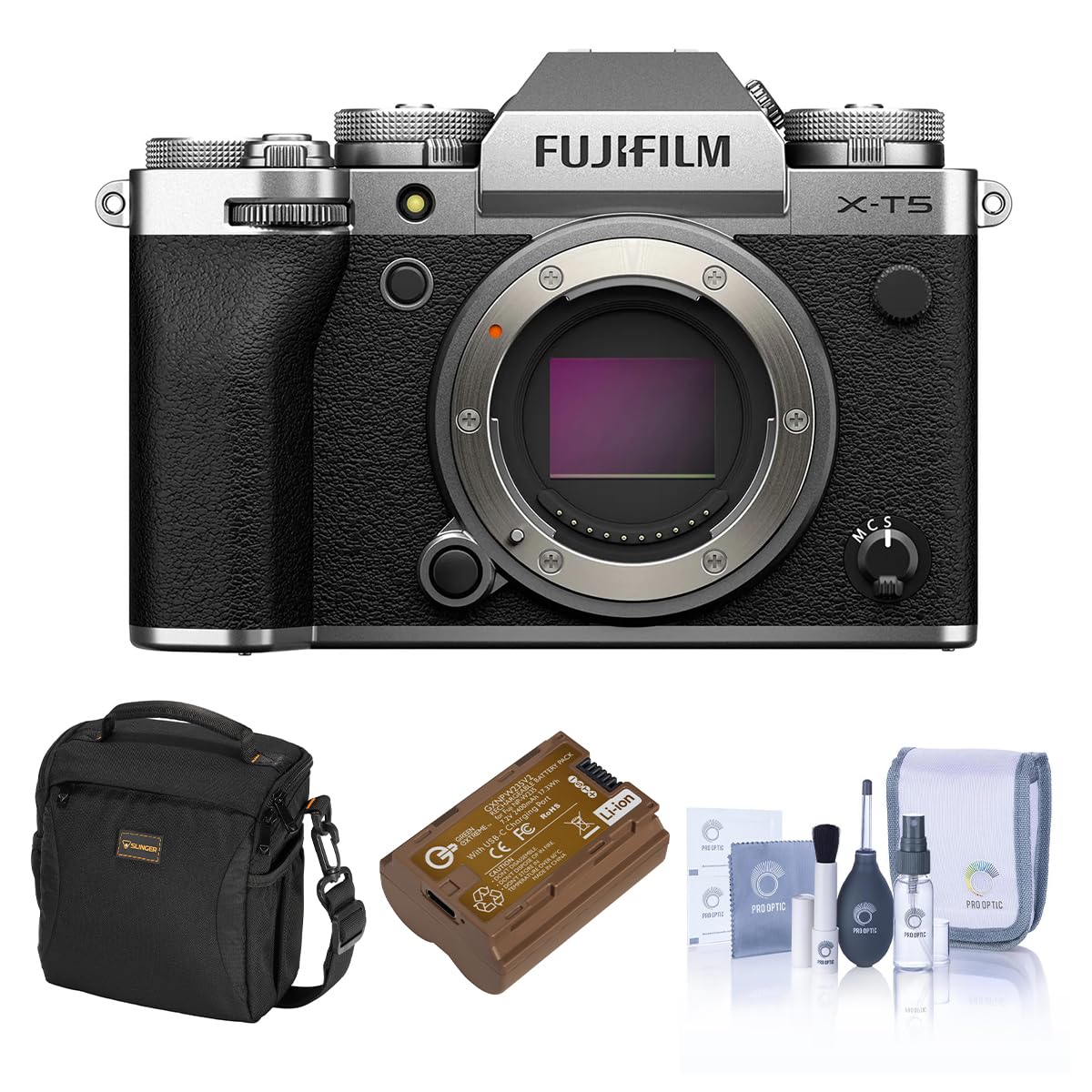 Amazon.com: Fujifilm X-T5 Mirrorless Camera, Silver, Bundle with